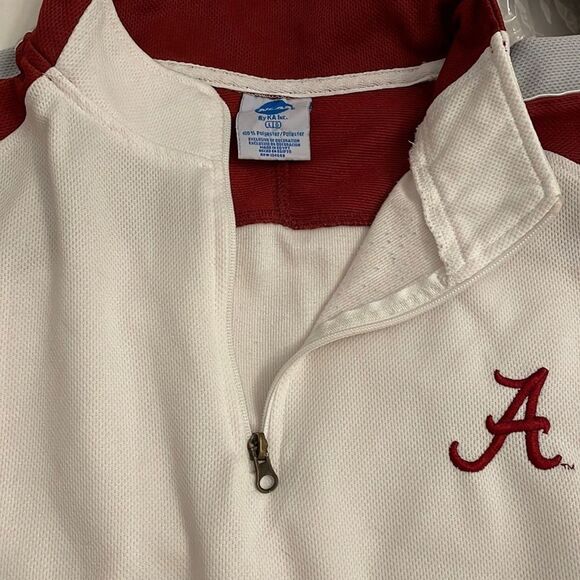 NCAA University of Alabama 1/4 Zip Jacket Top Mens Large Crimson Tide Football - Picture 4 of 11